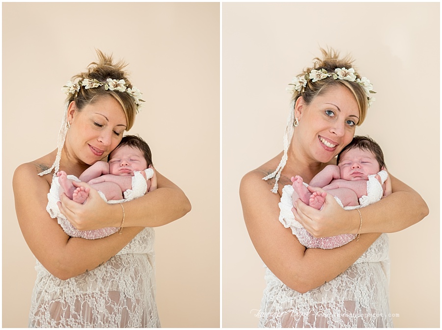 photo naissance avec maman studio vigneux