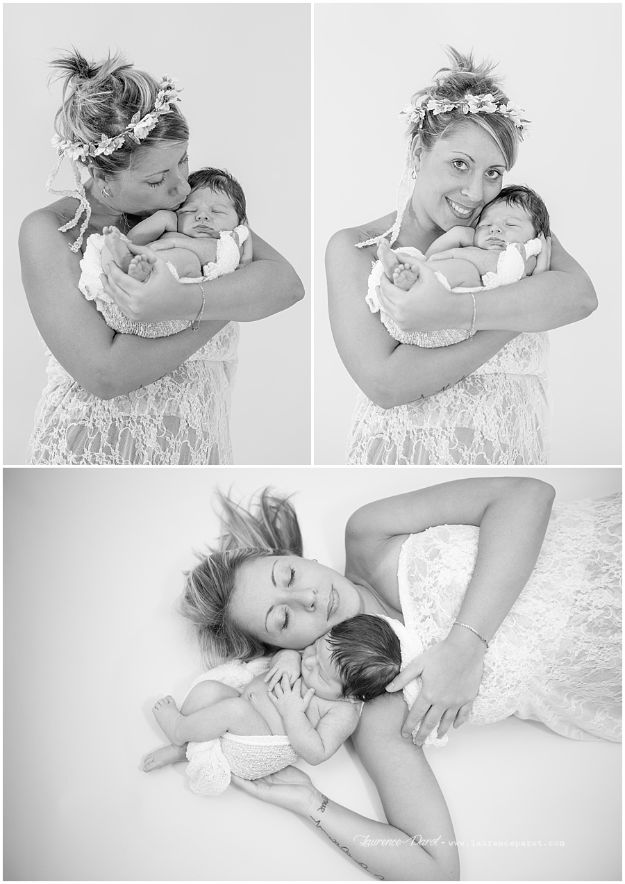 photo naissance avec maman studio vigneux