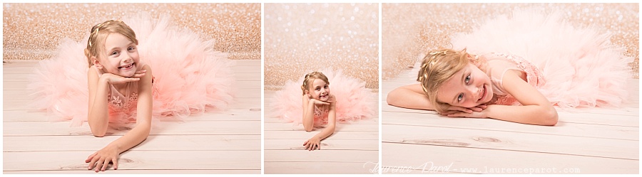 shooting photos princesse petite fille en studio