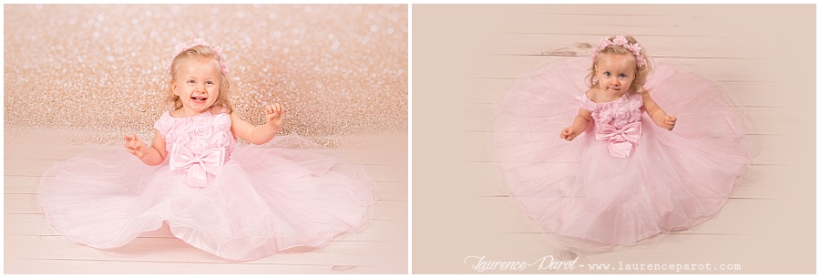 shooting photos princesse petite fille en studio