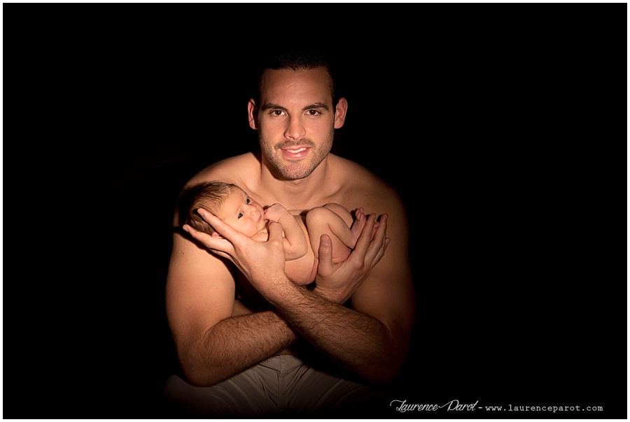 Photographe bébé - peau à peau studio - Essonne