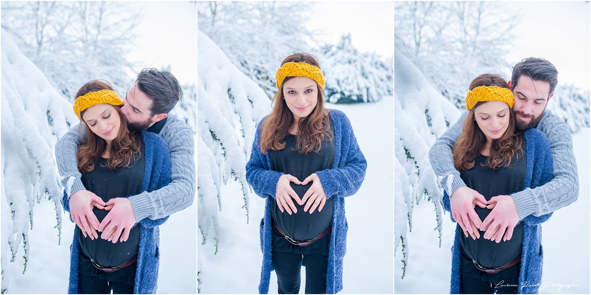 photos grossesse extérieur dans la neige laurence parot 