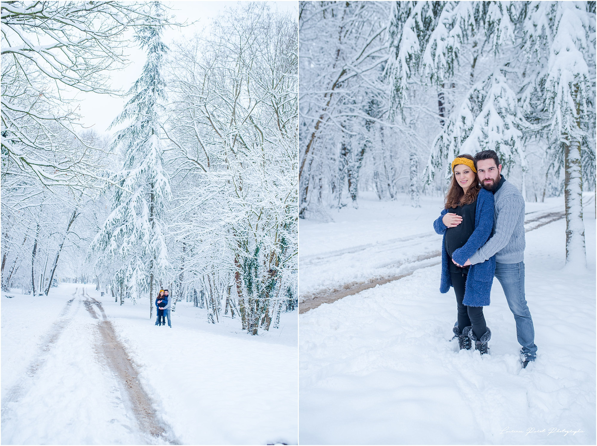 photos grossesse extérieur dans la neige laurence parot 